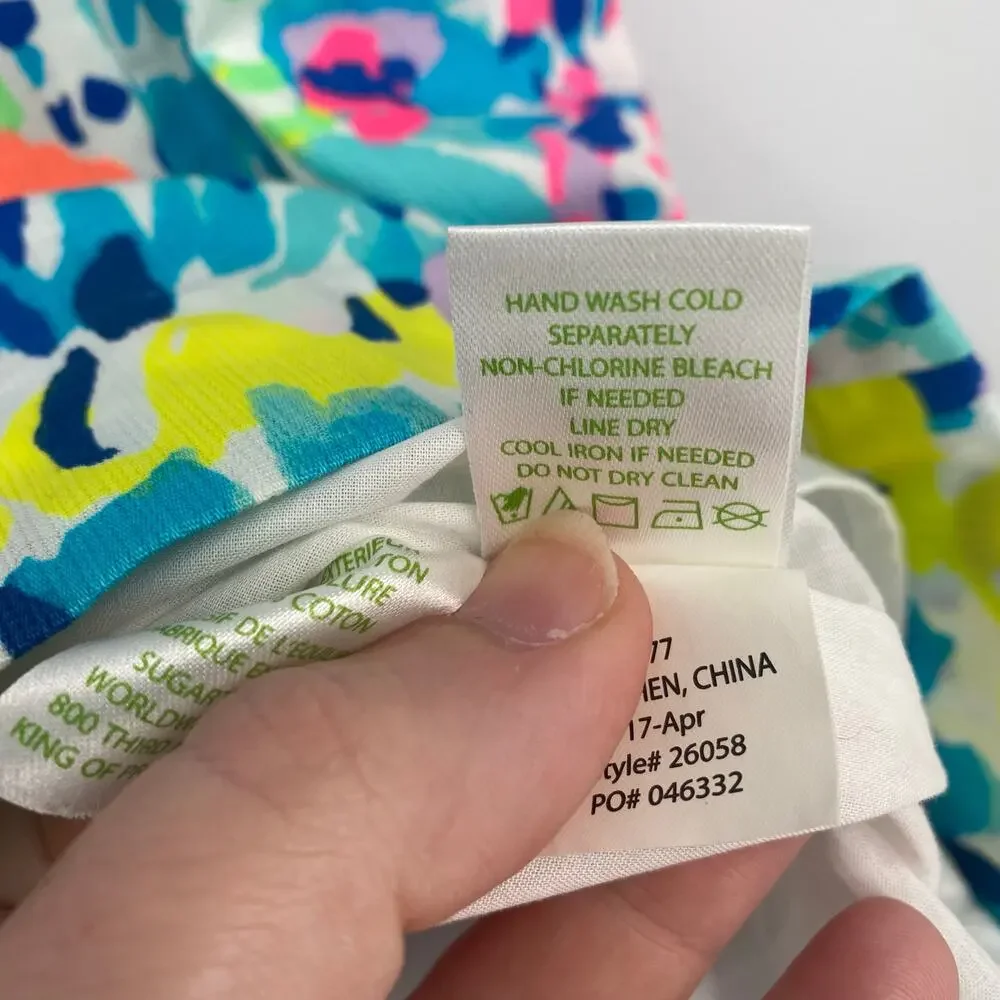 Lilly Pulitzer Women's Multi Dive Floral Colorful Adara Shift Dress Size 2